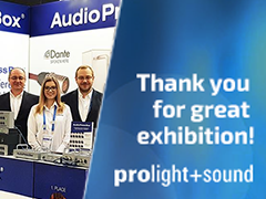 AudioPressBox Aussteller bei PL+S 2019