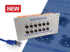 Neues Produkt: In-wall Dante Pressebox