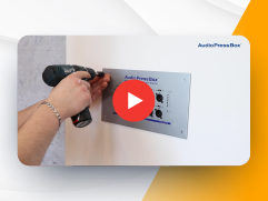 Installationsvideo der Dante In-Wall Pressebox