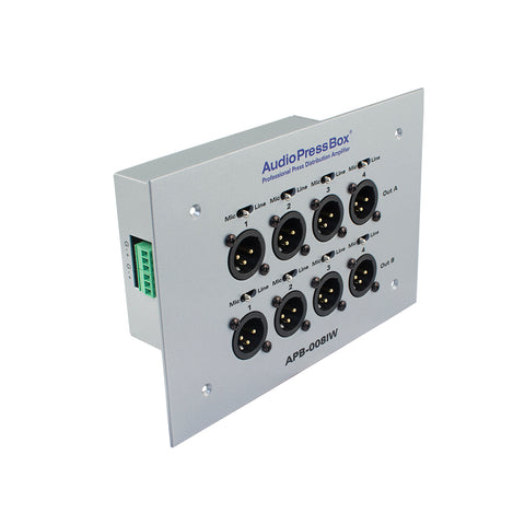 Pressesplitter APB-008 IW-EX, Passive, Fixed installation, Expander, 8 Line/MIC outputs